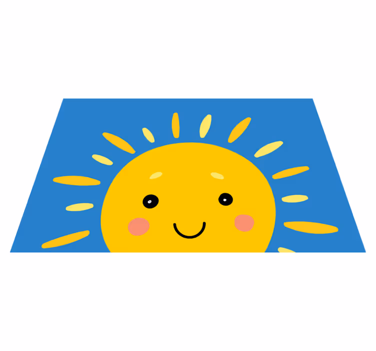 Mantel individual infantil cara de sol sonriente - TenVinilo