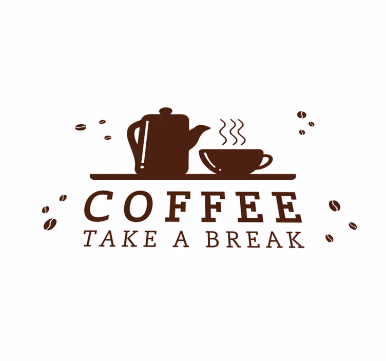 Mantel individual frases cita para el descanso del café - TenVinilo