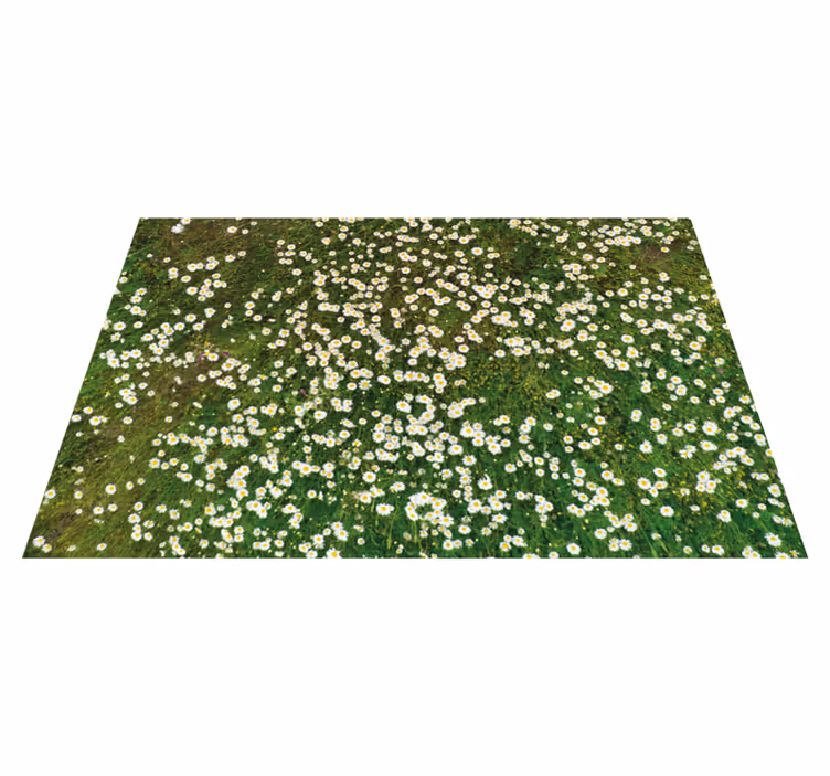 Mantel individual rectangular Prado de flores - TenVinilo