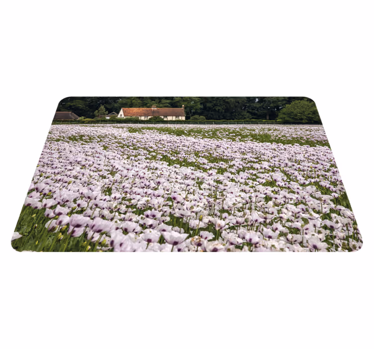 Mantel individual original campo de flores lavanda - TenVinilo