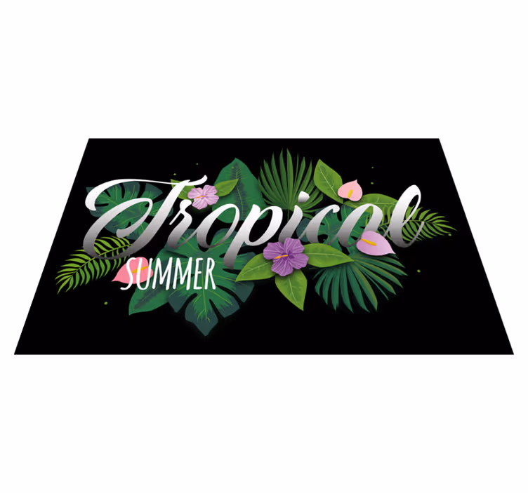Mantel individual original ambiente tropical verano - TenVinilo