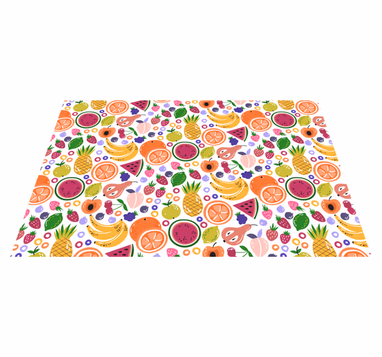 Mantel individual moderno Diferentes frutas - TenVinilo