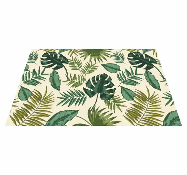 Mantel individual patrón follaje tropical - TenVinilo