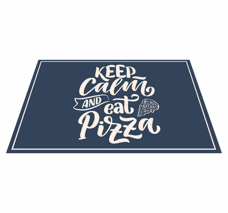 Mantel individual frases calma pizza - TenVinilo
