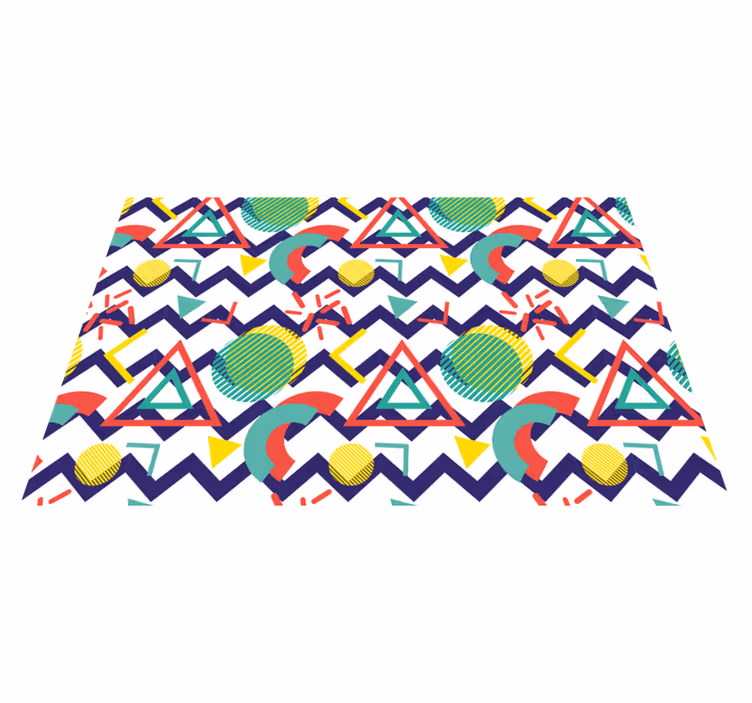 Mantel individual moderno diseño de patrón geométrico - TenVinilo