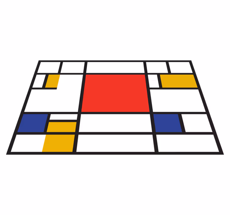 Individual original mesa Arte geométrico mondrian - TenVinilo