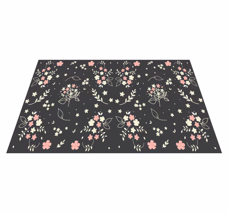 Mantel individual original superficie elemento floral - TenVinilo