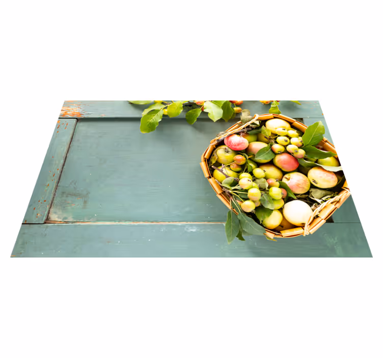 Mantel individual casa arreglo de frutas - TenVinilo