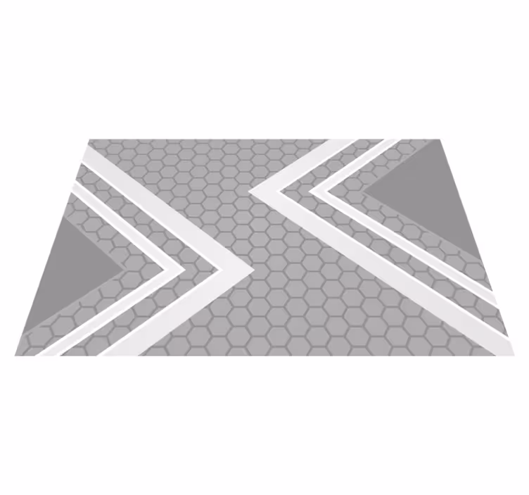 Mantel individual moderno con acentos de patrón geométrico - TenVinilo