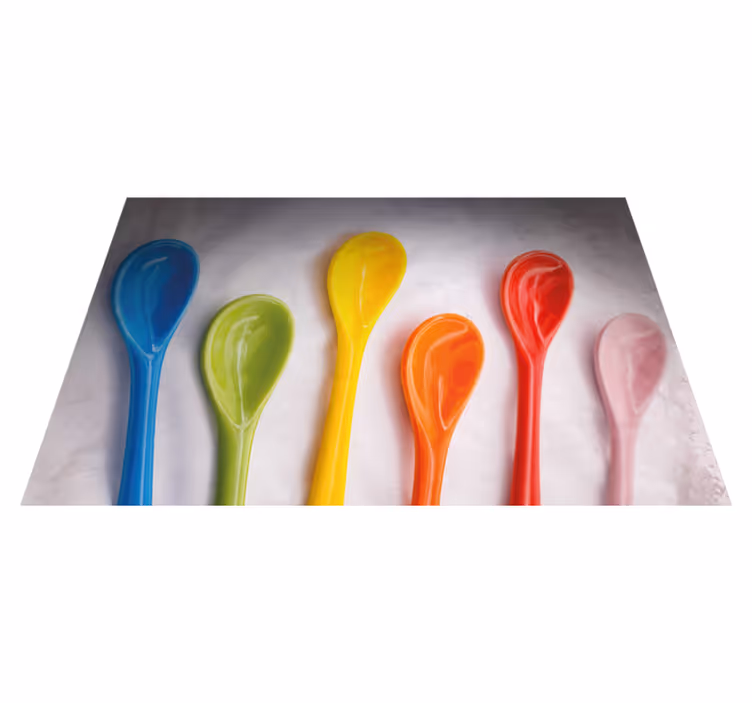 Mantel individual casa utensilios de cocina vibrantes - TenVinilo