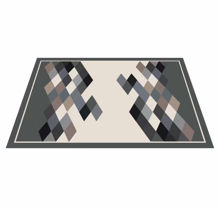 Mantel individual moderno superficie con patrón geométrico - TenVinilo