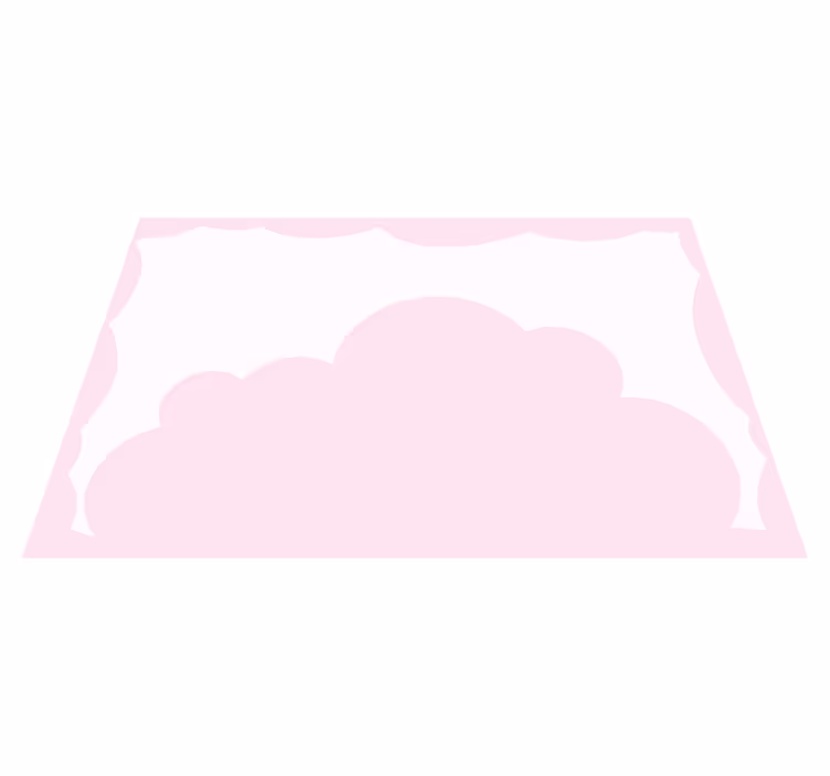 Mantel individual infantil Nubes rosadas y cielo blanco - TenVinilo