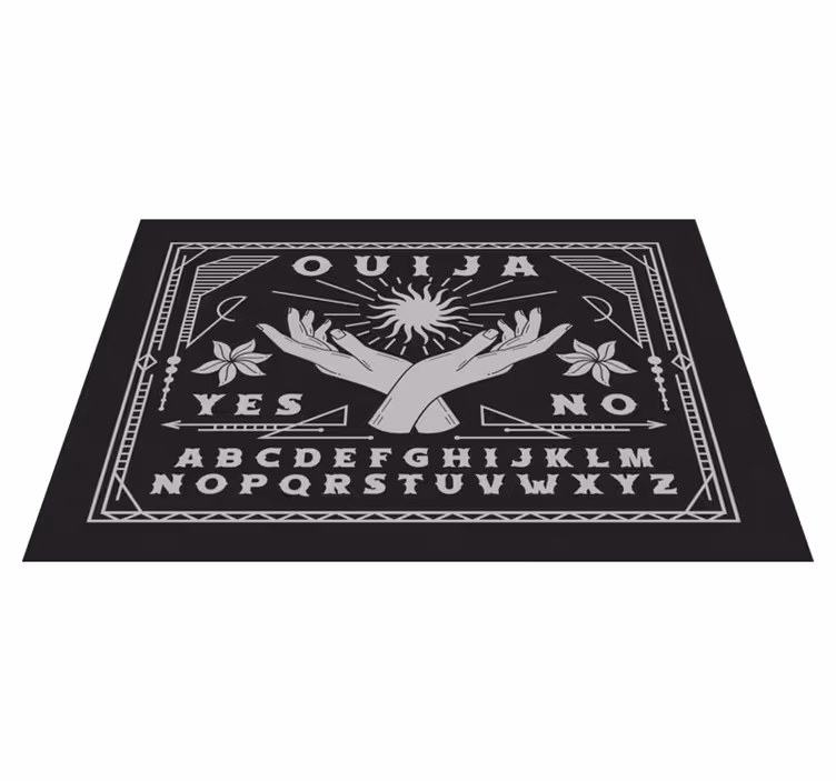 Mantel individual frases tablero ouija manos - TenVinilo