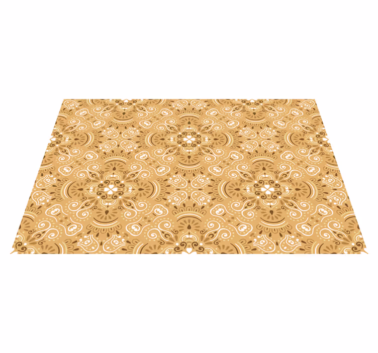 Mantel individual patrón componente floral elegante - TenVinilo