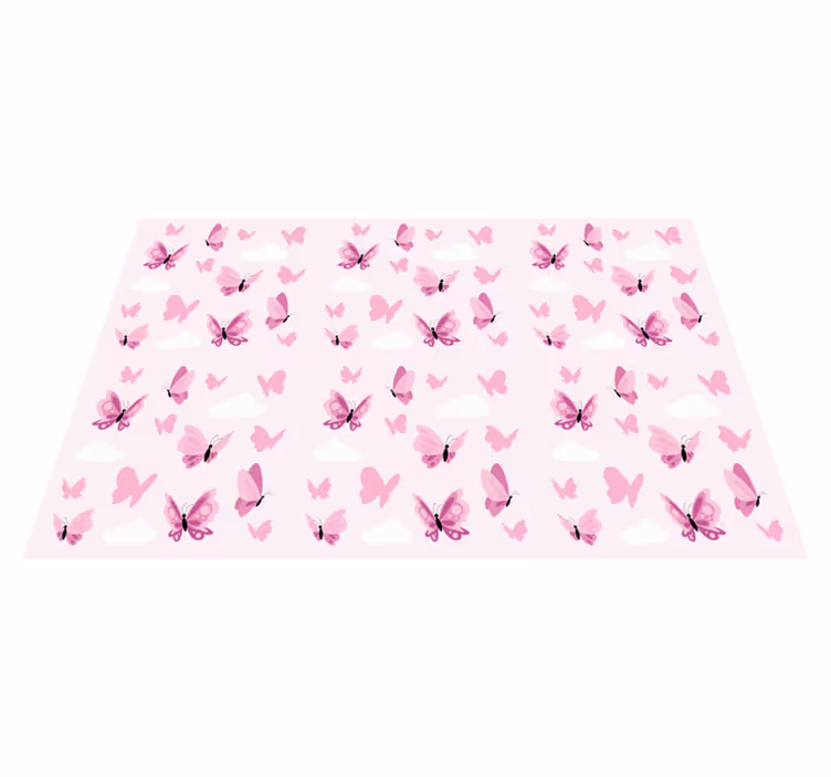 Mantel individual infantil estampado de mariposas - TenVinilo