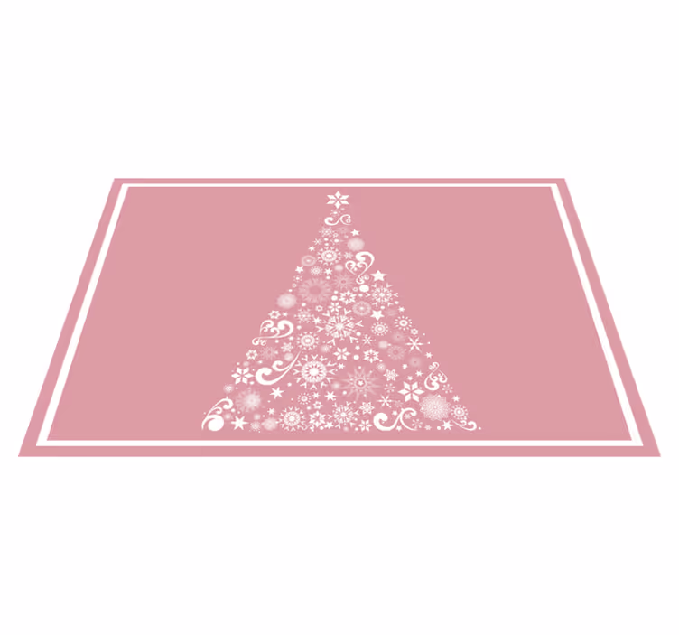 Mantel individual navideño con motivo de árbol festivo - TenVinilo