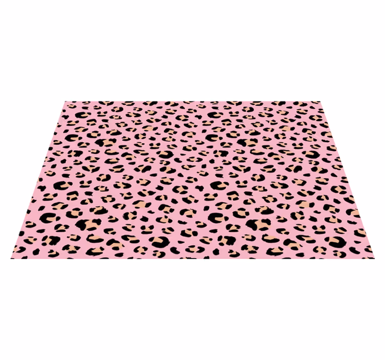 Mantel individual original estética de estampado de leopardo - TenVinilo