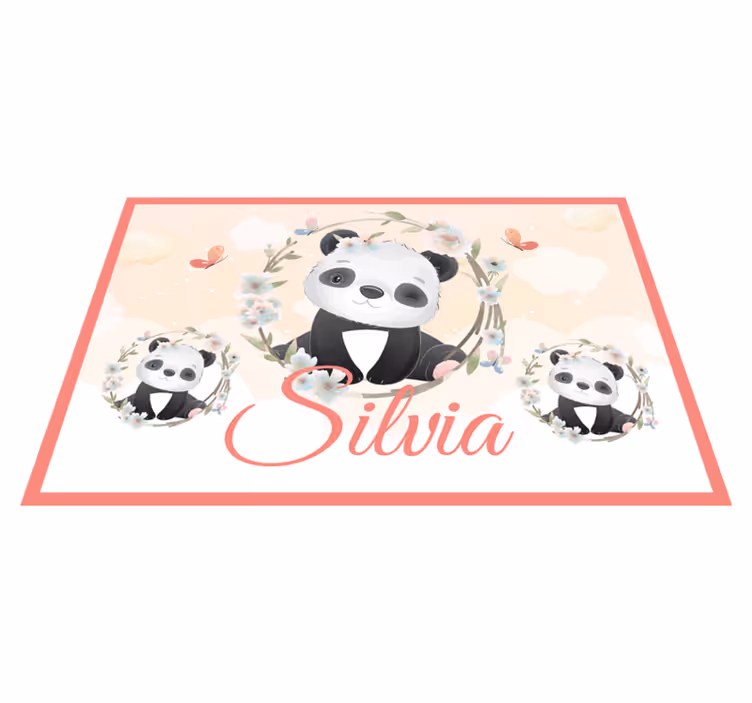 Mantel individual infantil panda encantador - TenVinilo