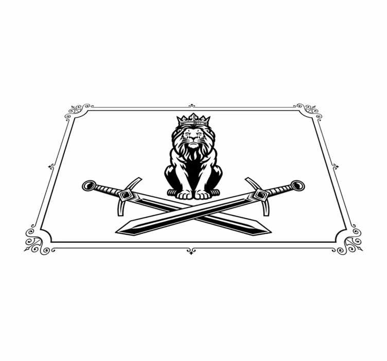 Mantel individual original emblema del rey león - TenVinilo