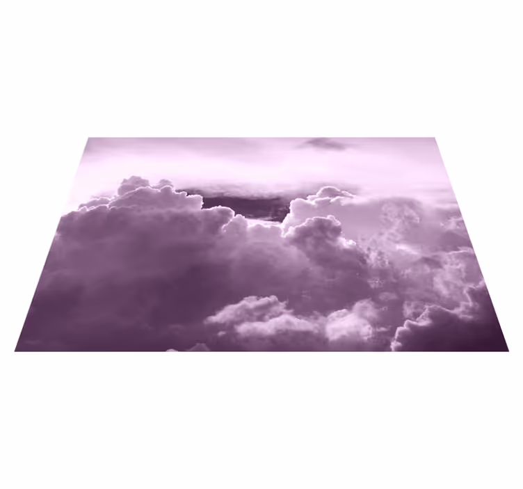 Mantel individual patrón nubes en púrpura - TenVinilo
