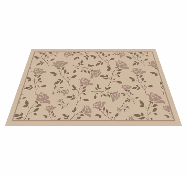 Mantel individual patrón botánico floral - TenVinilo