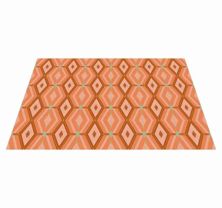 Mantel individual patrón hexagonal geométrico - TenVinilo