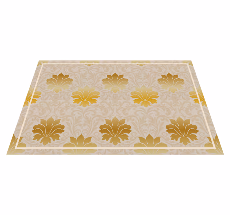 Mantel individual patrón fondo floral elegante - TenVinilo