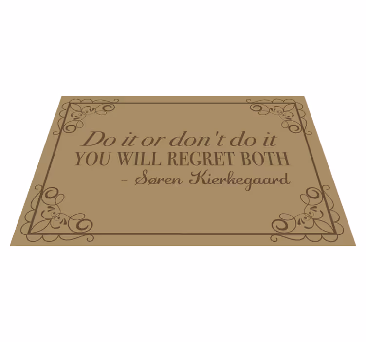Mantel individual frases recordatorio inspirador - TenVinilo