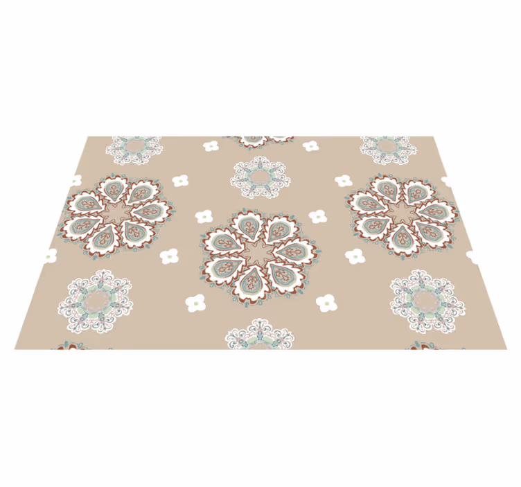 Mantel individual patrón elegantes patrones florales - TenVinilo