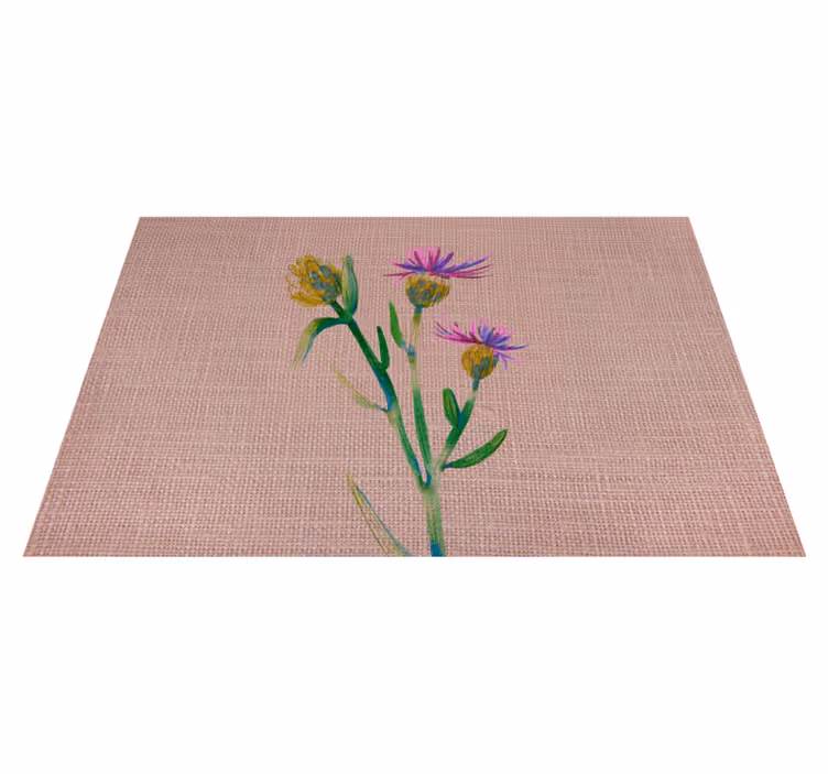 Mantel individual elegante cardo tejido - TenVinilo