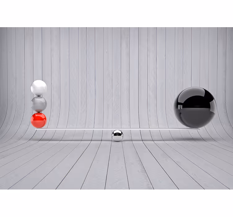 Fotomural 3D estilo interior minimalista - TenVinilo