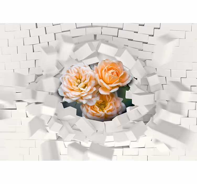 Fotomural 3D extrusiones superpuestas - TenVinilo