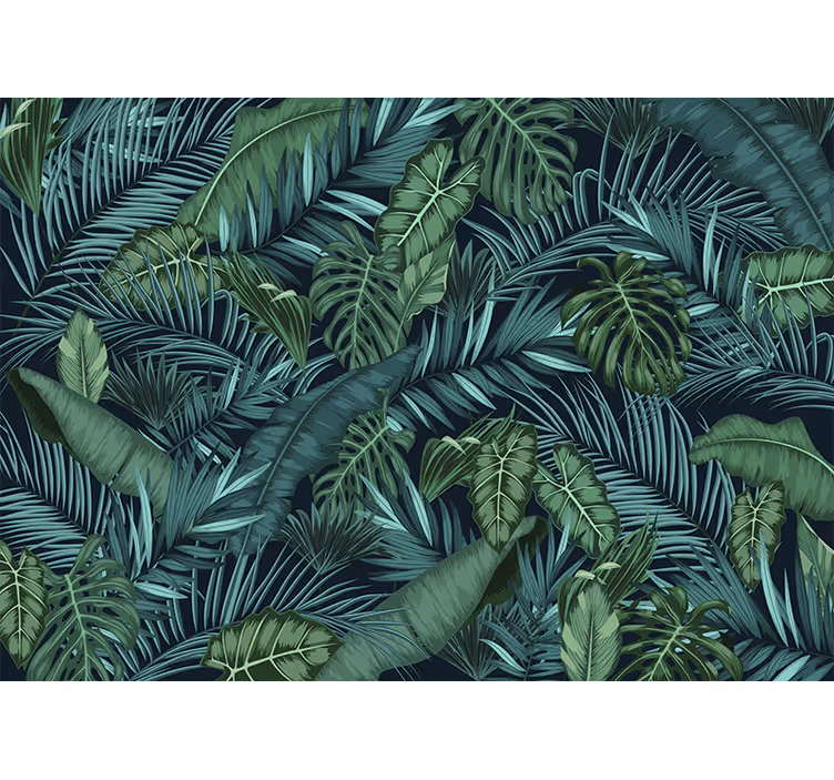 Mural para pasillo selva fotomural - TenVinilo