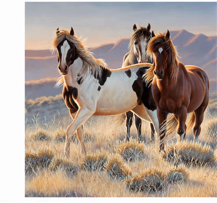 Mural de animales caballo - TenVinilo