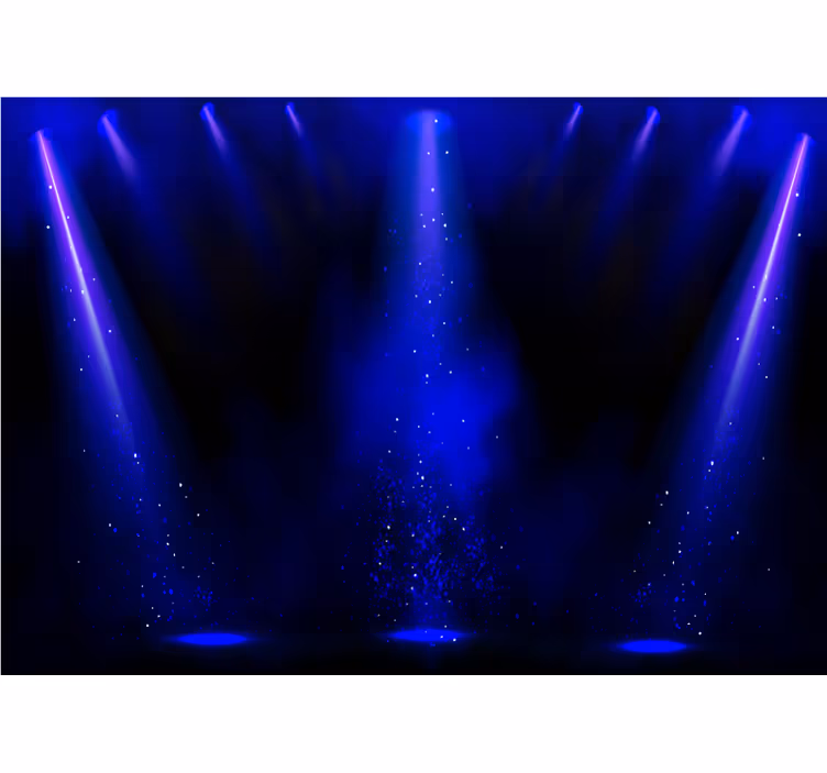 Mural abstracto efecto de partículas de luz - TenVinilo