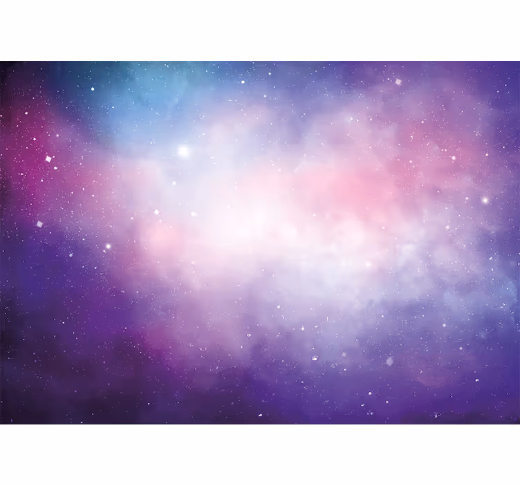 Fotomural de paisaje Escena de galaxia rosa y morada - TenVinilo