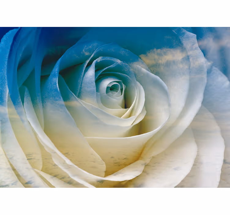 Mural de flores elegancia de rosas en flor - TenVinilo