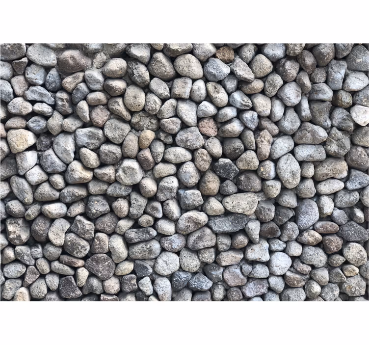 Fotomural 3D Efecto piedras grises ordenadas - TenVinilo