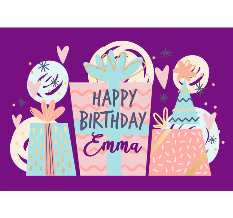 Mural de frases celebración de cumpleaños - TenVinilo