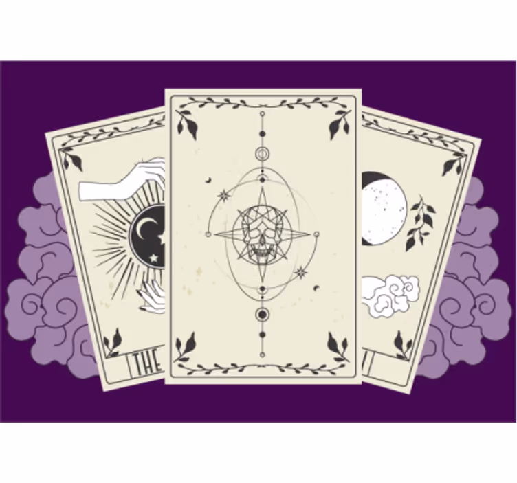 Mural de frases resumen de la carta del tarot - TenVinilo