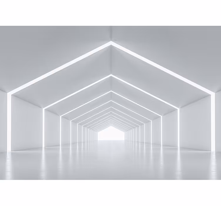 Mural moderno estructura de luz geométrica - TenVinilo