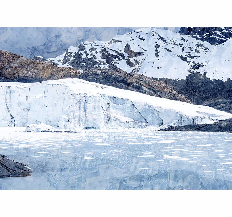 Mural de montañas cordillera de glaciares majestuosos - TenVinilo