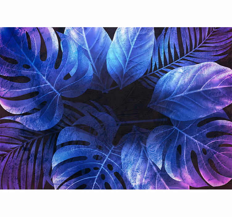 Mural de naturaleza ideas de hojas tropicales - TenVinilo