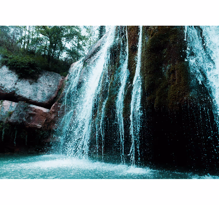 Mural de cascada gran cascada de agua - TenVinilo