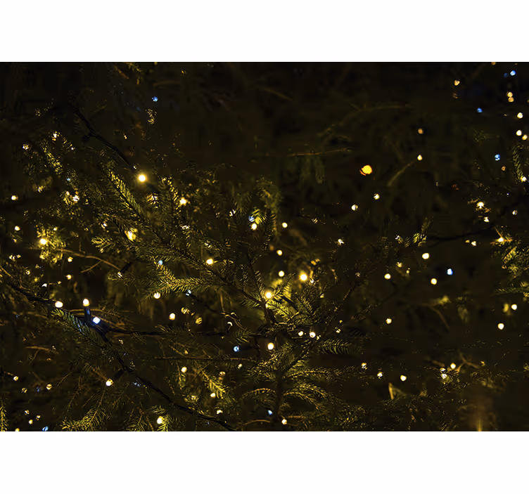 Mural de navidad luces festivas para Árbol - TenVinilo