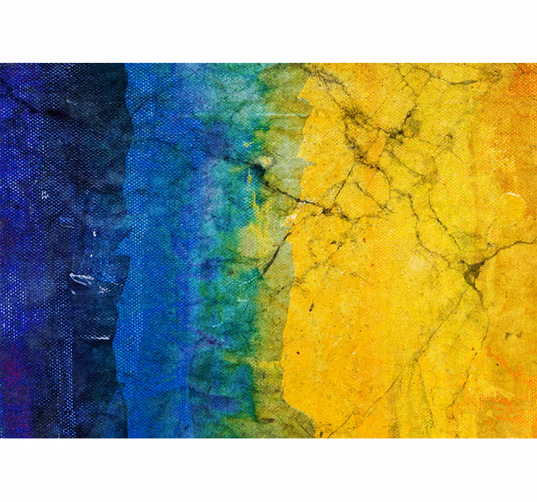 Mural abstracto mezclas de colores vibrantes - TenVinilo