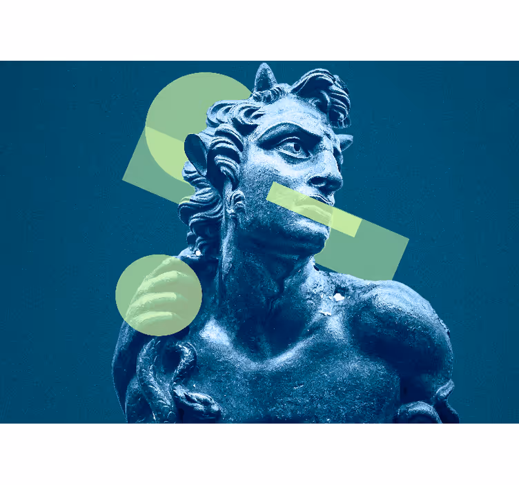 Fotomural arte clásico Estatua griega del arte pop - TenVinilo