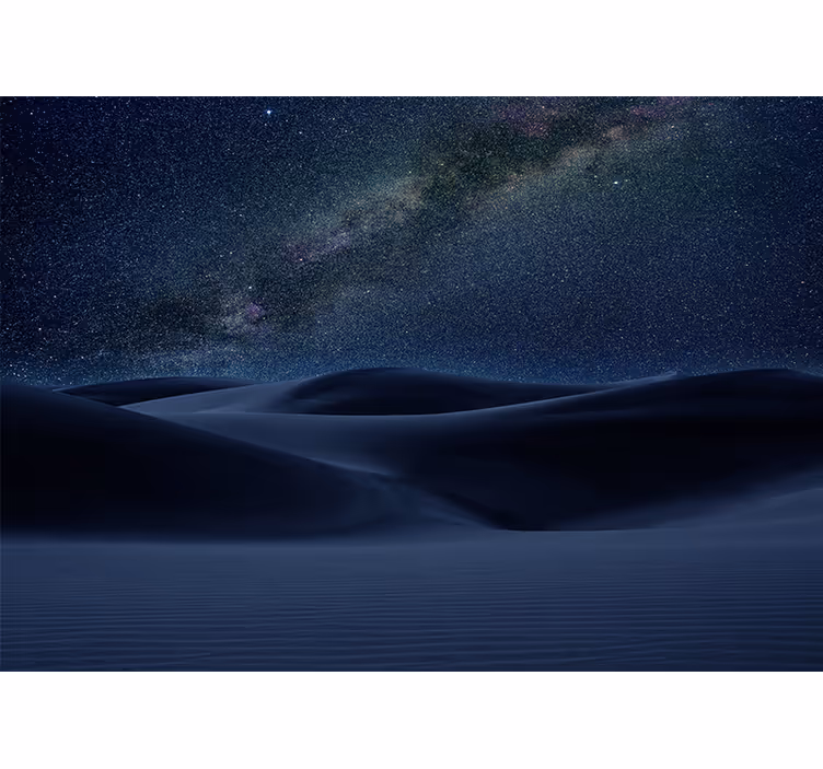 Mural para salón Noche estrellada en el desierto - TenVinilo