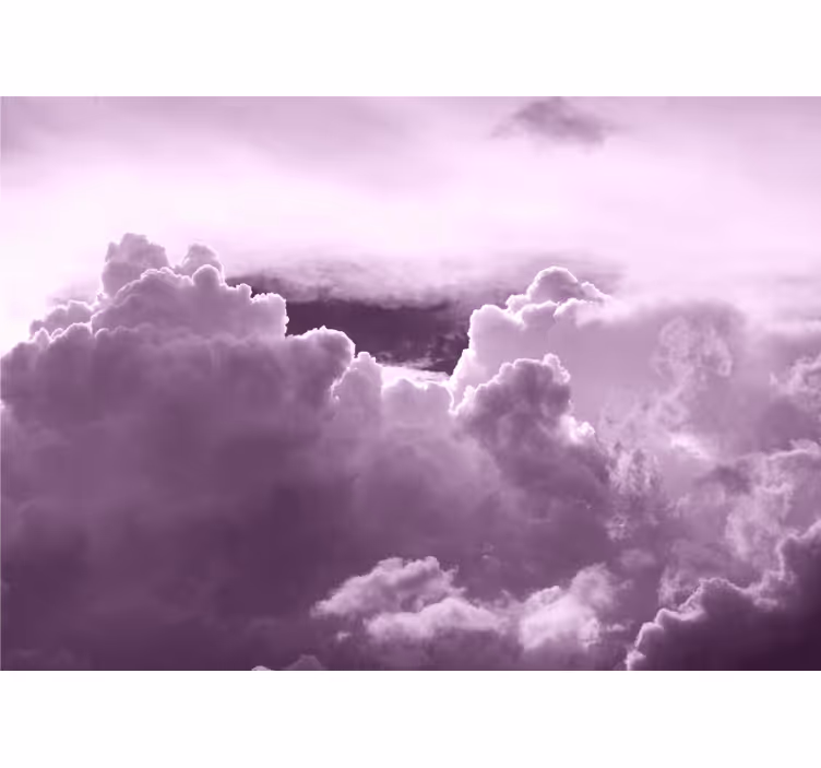 Fotomural cielo formaciones de nubes moradas - TenVinilo