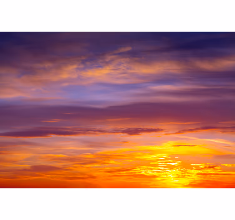 Fotomural cielo vista del atardecer majestuoso - TenVinilo